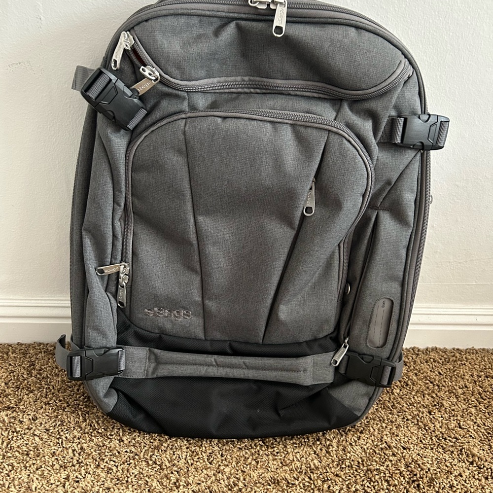 Gray Travel Backpack - image 1